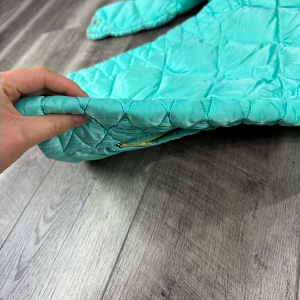 North Face Teal Quilted Jacket - Picture 13 of 16